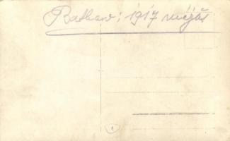 1917 Kelet-Galícia. Batkow (Batykiv). Osztrák-magyar nehéz aknavető munkában / WWI Austro-Hungarian ...