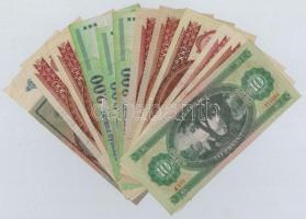 12db-os vegyes magyar pengő (1db) és forint bankjegy tétel  T:II-III