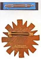 DN "Szent László Társaság Csillagkereszt" zománcozott, aranyozott kitüntetés, dísztokban, ...