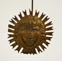 XIX. sz. közepe: Alabástrom oszlopos falióra ingás, felesütős szerkezettel. Inga törött, de azon kív...