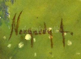 Neogrády jelzéssel: Patak. Olaj, vászon, javított, üvegezett keretben, 52×70 cm