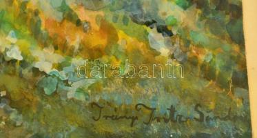 Irányi jelzéssel: Erdő részlet. Akvarell, papír, üvegezett keretben, 33×25 cm