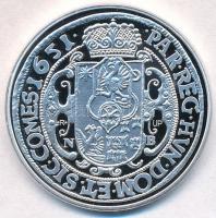 DN "Magyar tallérok utánveretben - II. Rákóczi György tallérja 1651" Ag emlékérem tanúsítv...