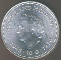 Hollandia 1970. 10G Ag "Wilhelmina Julianna" T:2