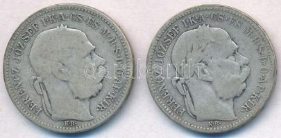 1893KB-1895KB 1K Ag "Ferenc József" (2x) T:3
Adamo K5
