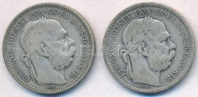 1894KB-1895KB 1K Ag "Ferenc József" (2x) T:2-,3
Adamo K5