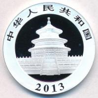 Kína 2013. 10Y Ag "Pandák" (1oz/0.999) T:PP
China 2013. 10 Yuan Ag "Pandas" (1o...