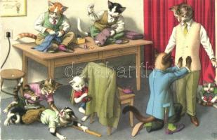 Cat tailors. Alfred Mainzer (gluemark)