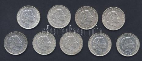 Hollandia 1954-66. 1G Ag (9x) klf évszámokkal T:2,2/3