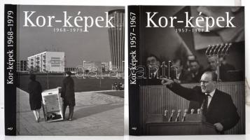 Kor-képek sorozat 8 kötet (1938-1945,1945-1947,1948-1955,1956,1957-1967,1968-1979,1980-1989,1989-199...