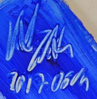 Vasanits Zoltán (1971- ): Búcsúzás. Olaj, farost, jelzett, 70×50 cm