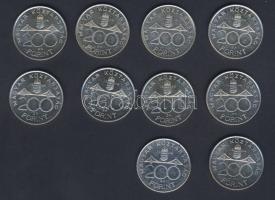 1994. 200Ft Ag (10x) "Deák" T:2