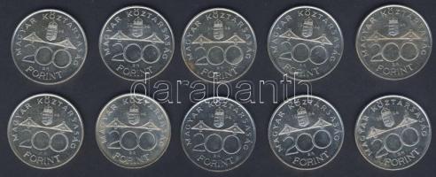 1994. 200Ft Ag (10x) "Deák" T:2