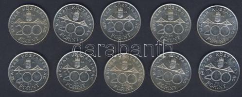 1994. 200Ft Ag (10x) "Deák" T:2