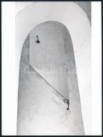 cca 1963 Nagy Zoltán fotóművésztől 2 db feliratozott, vintage fotó, 18x24 cm