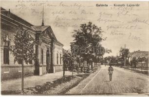 Galánta, Kossuth Lajos tér / square + Postakalauz Galánta és Lipótvár között