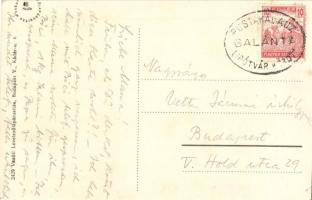 Galánta, Kossuth Lajos tér / square + Postakalauz Galánta és Lipótvár között