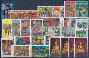 1977-2001 27 klf bélyeg, közte sorok, 1977-2001 27 stamps