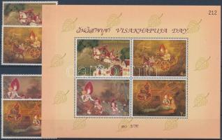 1998 Visakhapuja nap: A tíz Jataka mesék sor Mi 1853-1856 + blokk 111