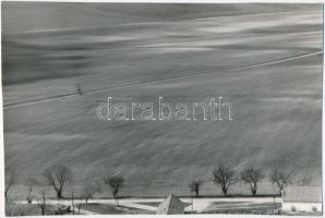 cca 1972 Zsigri Oszkár (1933-?) budapesti fotóművész hagyatékából 3 db vintage fénykép, az egyik feliratozott, 16x24 cm és 8x24 cm között