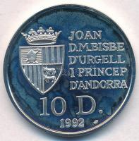 Andorra 1992. 10D Ag "Vörös mókus" T:1-(PP)
Andorra 1992. 10 Diners Ag "Red squirrel...