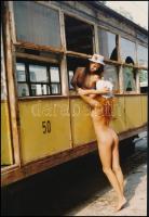 cca 1984 Ketten együtt, Menesdorfer Lajos (1941-2005) budapesti fotóművész hagyatékából, 2 db jelzés...