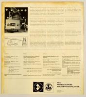 cca 1965 VEB Fahrzeugwerk Multicar NDK reklámplakát, kétoldalas, 36x32 cm
