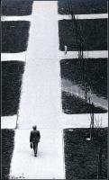 Balás István (1945-): Járda. szignált fotóprint. Jelzett. 18x30 cm