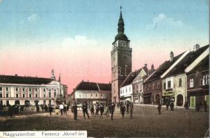 Nagyszombat, Tyrnau, Trnava; Ferenc József tér. Elbert Testvérek kiadása / square (Rb)