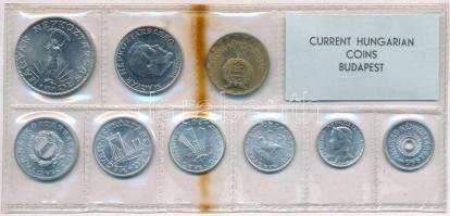 1971. 2f-10Ft (9xklf) érmés forgalmi sor fóliatokban, a fóliatok egy része bebarnult T:1 patina 
Ad...