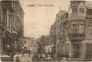 Zsolna, Sillein, Zilina; Felső Sánc utca, szálloda / street view, hotel (fl)