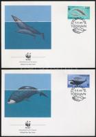 WWF set on 4 FDCs WWF sor 4 FDC-n