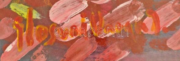 Ilosvai jelzéssel: Utca részlet. Olaj, karton, üvegezett keretben, 55×36 cm