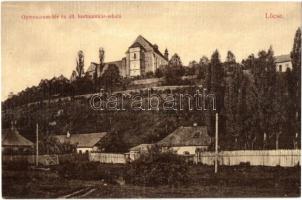 Lőcse, Levoca; Gymnasium tér és állami kertmunkás iskola / square, gardener school