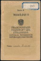 1959 Osztrák útlevél magyar férfi részére / Austrian passport