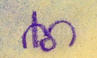 BA jelzéssel: Ülő férfi. Pasztell, papír, üvegezett keretben, 42×28 cm