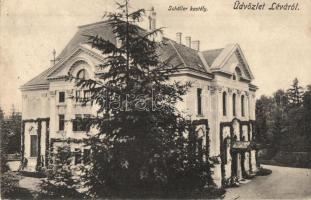 Léva, Levice; Schöller kastély / castle (EK)