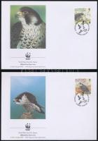 WWF Goshawk 4 FDC WWF Vándorsólyom 4 FDC