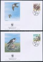 WWF Goshawk 4 FDC WWF Vándorsólyom 4 FDC