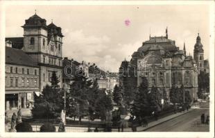 Kassa, Kosice - 4 db régi városképes lap: Dóm, Szent Mihály kápolna / 4 pre-1945 town-view postcards: cathedral, chapel