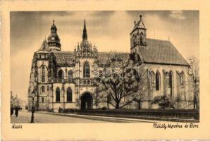 Kassa, Kosice - 4 db régi városképes lap: Dóm, Szent Mihály kápolna / 4 pre-1945 town-view postcards...