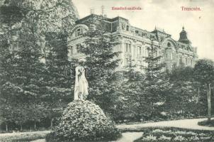 Trencsén, Trencín - 4 db régi városképes lap / 4 pre-1945 town-view postcards