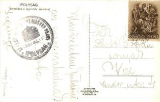 Ipolyság, Sahy - 3 db régi városképes lap / 3 pre-1945 town-view postcards + 1938 Az első visszatért...