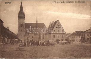 Bártfa, Bardejov, Bardiov - 3 db régi városképes lap / 3 pre-1945 town-view postcards