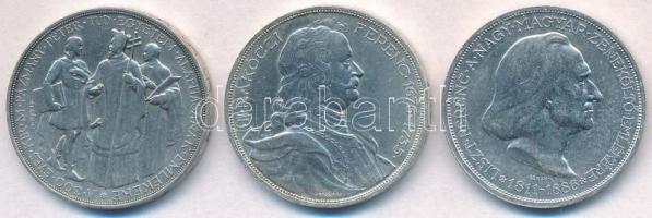 1935. 2P Ag Pázmány + 2P Ag Rákóczi + 1936. 2P Ag Liszt Ferenc T:1- Adamo P7.1, P7.2, P7.3