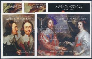 2000 Van Dyck, festmények 5 klf blokk Mi 444-448