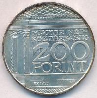 1977. 200Ft Ag "Nemzeti Múzeum" plombált, sérült plasztiktokban T:BU patina 
Adamo EM55