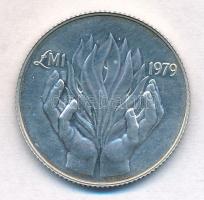 Málta 1979FM 1Ł Ag "Külföldi haderő kivonulása" T:1- 
Malta 1979FM 1 Pound Ag "Depar...