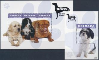 Kutyák kisív + blokk, Dogs mini sheet + block