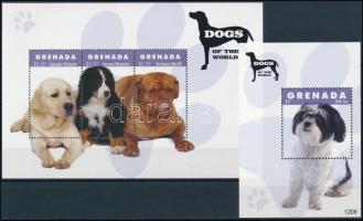 Dogs minisheet + block, Kutyák kisív + blokk
